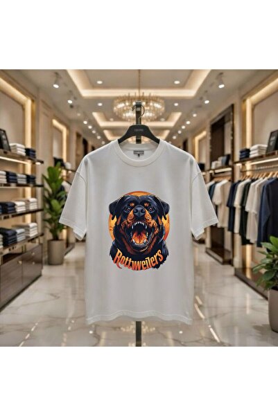 playwear Μπλουζάκι Rottweilers με στάμπα, 100% βαμβακερό, υπερμεγέθη, χαλαρή ...