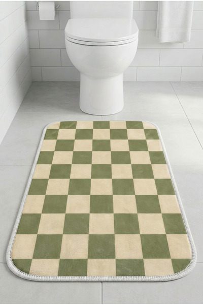 Zevahir Home Χαλάκι μπάνιου πολλαπλών χρήσεων για μπροστά από την τουαλέτα, α...