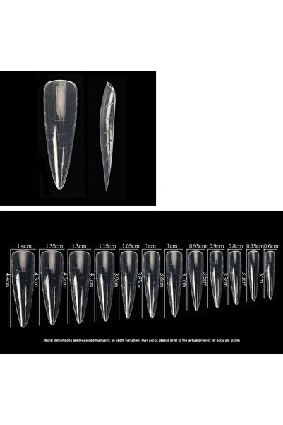 delis Накрайници за многократна употреба Marquise, TIPS22, Stiletto, 120 бр.