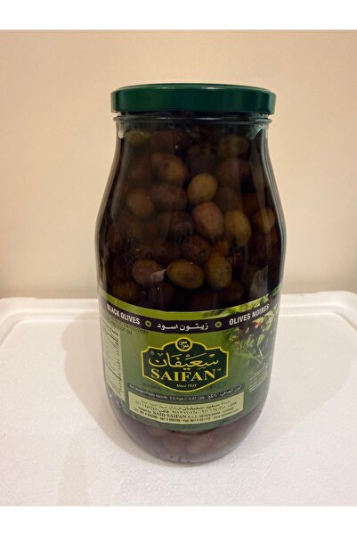 Saifan black olives with pits in brine 2000 grs