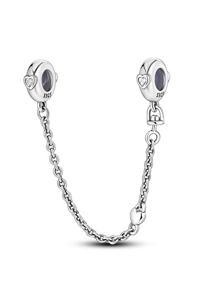 Choice18 KJC417 925 Sterling Silver Safety Chain Aircraft Earth Camera Daisy ...