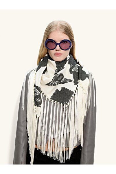 PARFOIS Kadın Kare Jakarlı Atkı