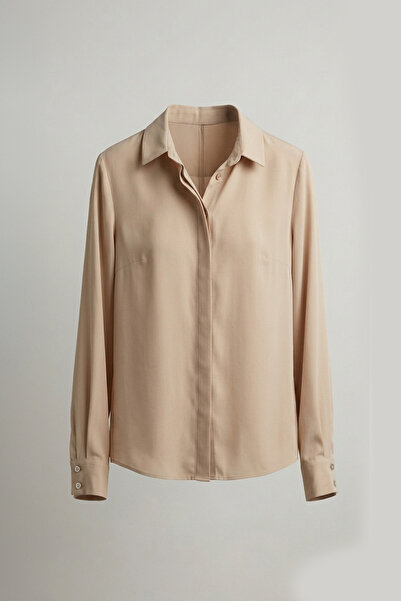 Kayra Kadın Gömlek - Bej