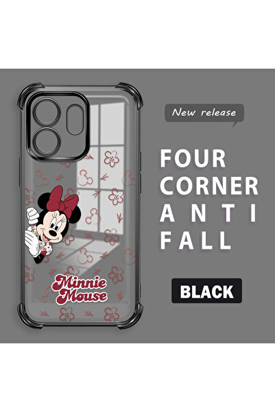 ucuc غطاء حماية شفاف متوافق مع هاتف Infinix Hot 50i، مصنوع من السيليكون بأربع...