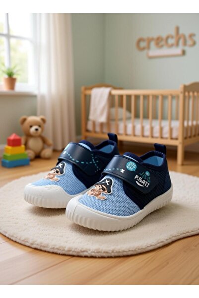 GEZER Summer Baby Boys Linen Nursery Kindergarten Garden Velcro Adjustable Shoes