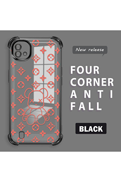 ucuc حافظة ذات حواف لامعة متوافقة مع هاتف Realme C20/C20A مصنوعة من السيليكون...