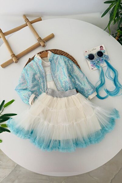 Minigimin Cicileri Rochie tutu de prințesă cu paiete strălucitoare pentru fet...