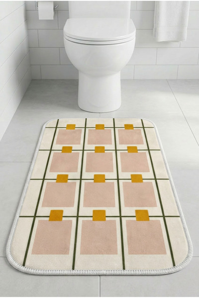 Zevahir Home Χαλάκι μπάνιου πολλαπλών χρήσεων για μπροστά από την τουαλέτα, α...