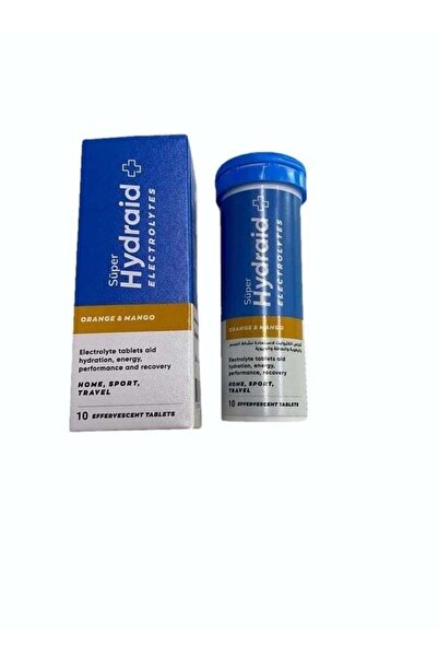 Super HYDRAID+ electrolyte effervescent tablets orange and mango