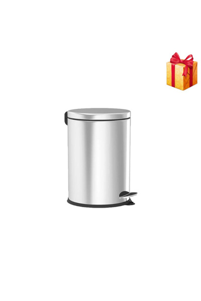 HORECA Stainless steel waste bin with pedal, 5 liters