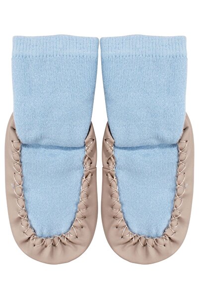 bebegen Boy's Blue Brown Flat Sandal Socks