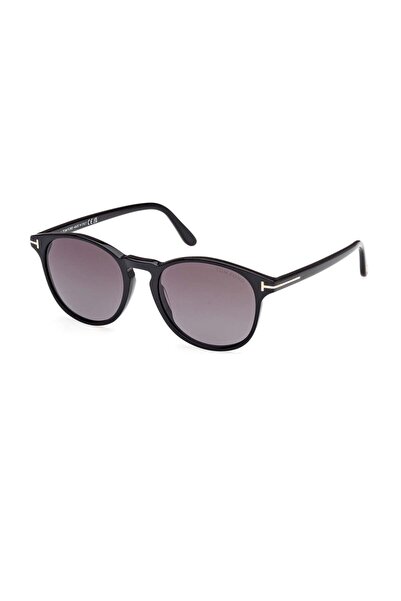 Tom Ford Tf 1097S 01Bg 53 Lewis Unisex Round Black Bone Sunglasses