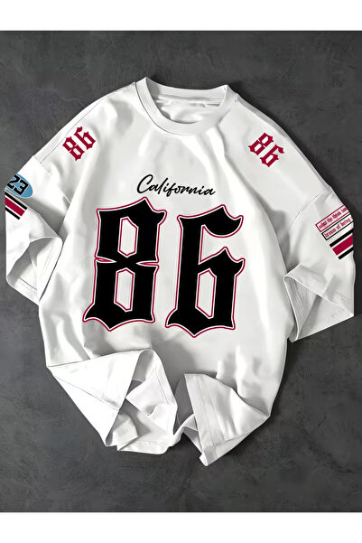 COMANCHERO تي شيرت كاليفورنيا 86 ديزاين مطبوع كبير الحجم للجنسين