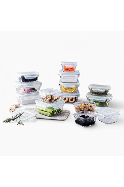 Glasslock Oven and Microwave Safe Glass Food Storage Containers 28 Piece Set
