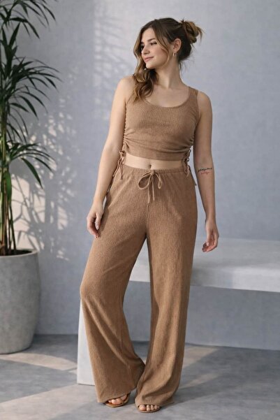 bb butik basic Yandan Ruched Daily Set Rg3435