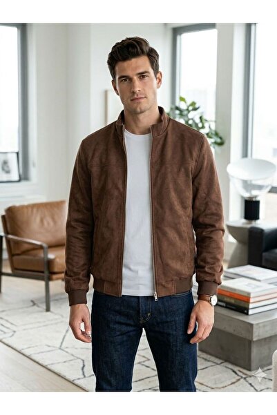 DYNAMO erkek mevsimlik spor süet mont 8051