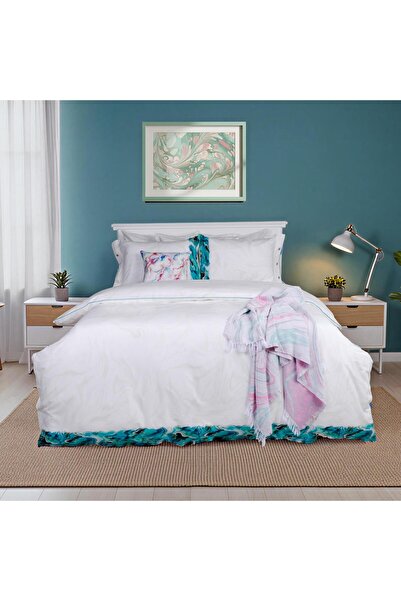 Sarev أكوا مفرد 100% قطن طقم غطاء لحاف