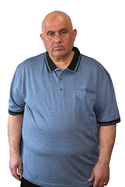 Ramon Miele Men's Plus Size Polo Neck T-shirt