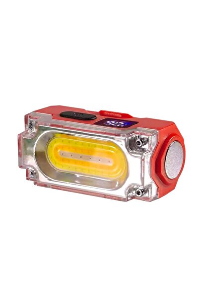 Tescomak Lanternă frontală LED COB multifuncțională portabilă cu clemă pentru...