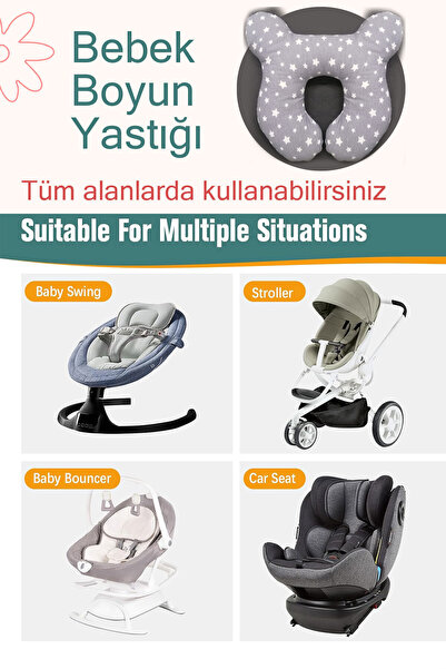 HALZEY Bebek Boyun Yastığı, Bebek Seyehat yastığı, puset yastığı, bebek arabası yastığı