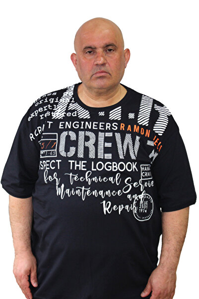 Ramon Miele Men's Large Size Printed T-shirt