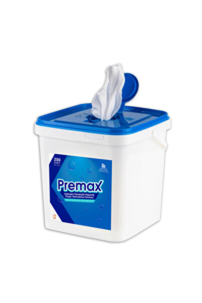 premax منشفة سطحية صحية مبللة ببيروكسيد الهيدروجين 250 قطعة