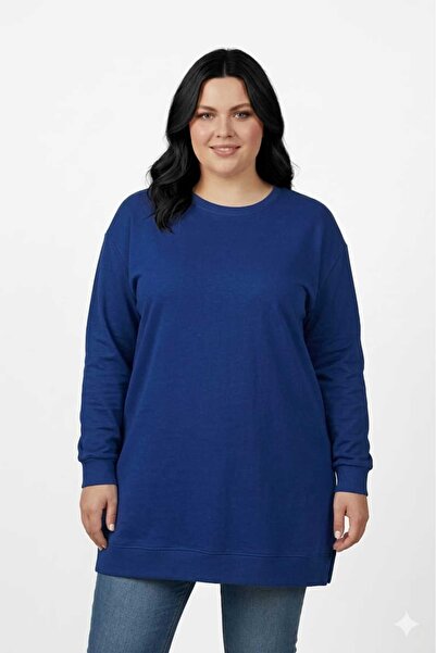 PAWWY Women's Hijab Oversized Plus Size Tunic Sweatshirt