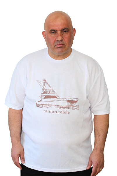 Ramon Miele Men's Plus Size Waffle Fabric T-Shirt