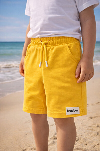 Krazber Çocuk Yazlık Şort Penye İki İp Cepli