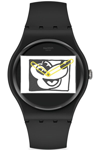 Swatch Ceas Swatch, Keith Haring Mickey SUOZ337
