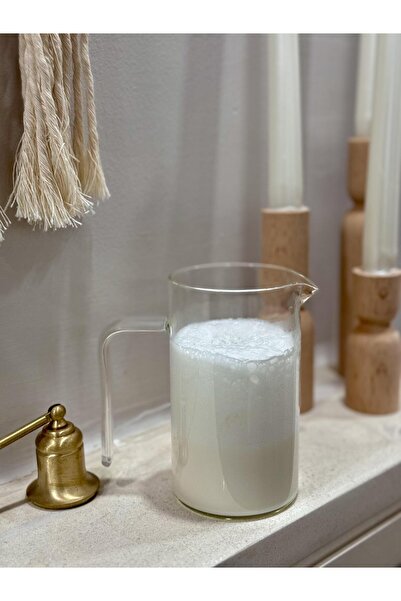 ARA Borosilikat Cam Sütlük/Cezve