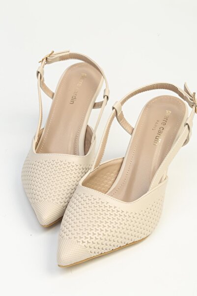 Pierre Cardin Γυναικεία παπούτσια με τακούνι σε μπεζ χρώμα PC-55776