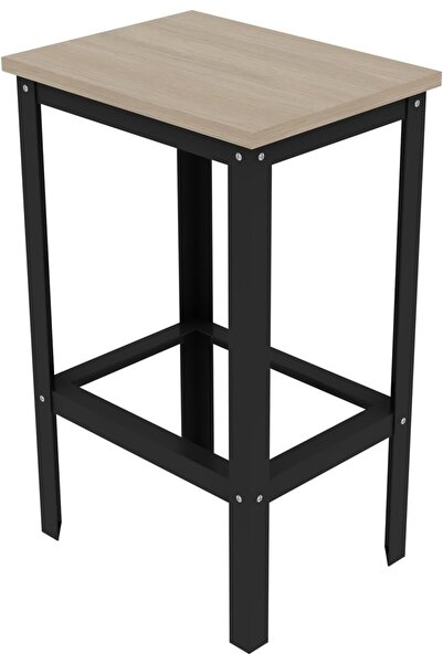 RIGID HEAVY DUTY Bar Stool Chair with Metal Frame and Wooden Top