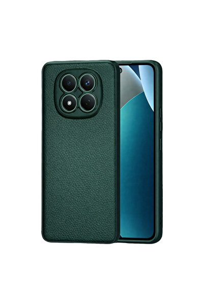 TechTrove Redmi Note 15 Pro Plus 5G İçin Uyumlu Deri Tasarımlı Elde Kaymaz Si...