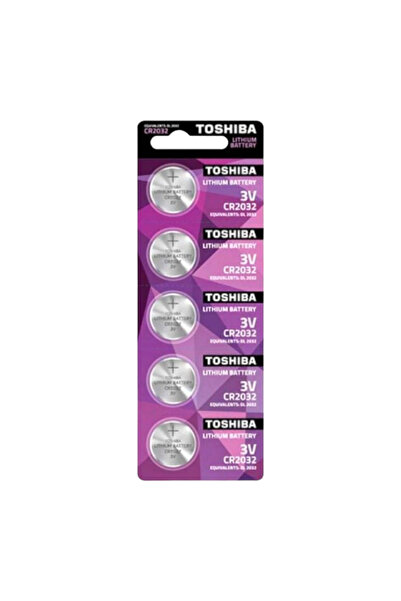 Toshiba alkaline batteries, CR2032, 5 pcs. / set
