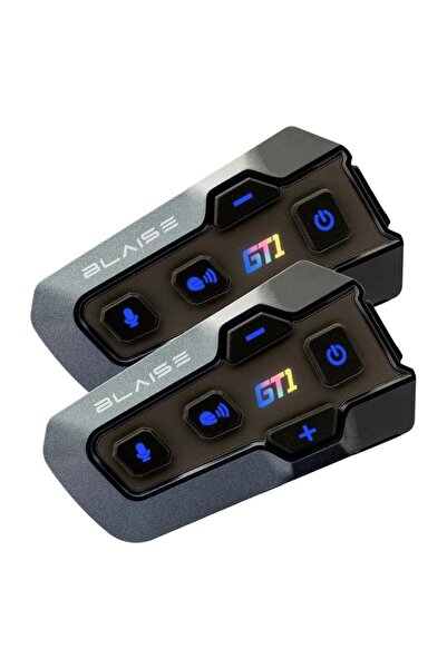 BLAISE GT1 DUO Bluetooth Motosiklet Intercom Siyah - İkili Set
