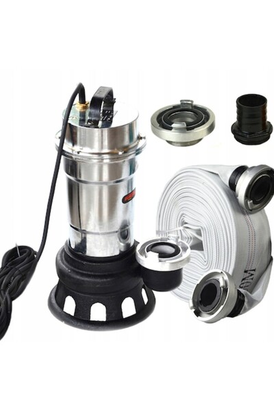 EuroTEC Pachet pompa de apa murdara inox SWP-750, 2.75 KW, inaltime 16 m, toc...