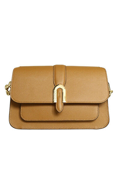 Platin Nude Leather Women Clutch Bag