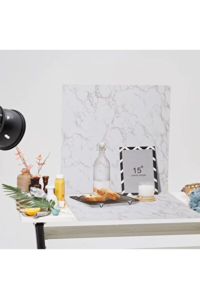 BPA ® Food Photography Backdrops 24x24 inch Marble Photo Backdrop Boards 3PCS...