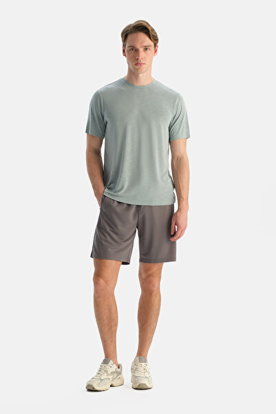 Dagi Γκρι σορτς Με τσέπες με κορδόνια και ραφές Μοντάλ Πικέ