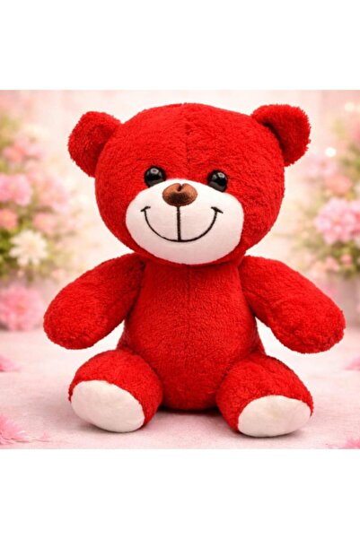 BEST PARTİ Red Plush Teddy Bears 25 cm - Special Occasions Valentine's Day