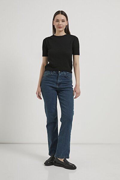 Arma Life Armalife 089 High Waist Stretchy Straight Fit Denim Women's Pants