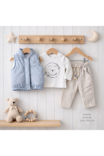 Happy Baby Butik بيبل 100% قطن طقم للأطفال الأولاد مبطن طقم فيست كتان مكون من...