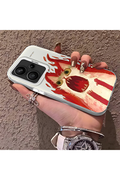 ARTISHELL Redmi Note 13 Pro Plus+ 5G Uyumlu Sinirli Kedi Darbeye Dayanıklı Te...