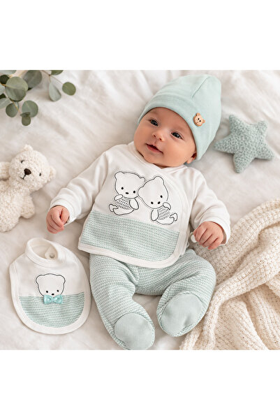 Bebelul Set de 5 piese pentru nou-născuți, model ursuleț