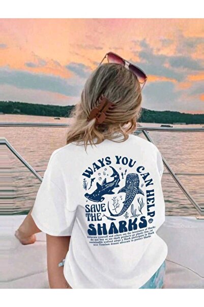 Rokeby Γυναικείο μπλουζάκι με λαιμόκοψη με τύπωμα Βαμβάκι oversized με στρογγ...