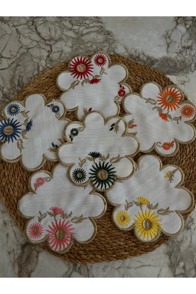 Handmade Nakışlı kokteyl sunum peçetesi