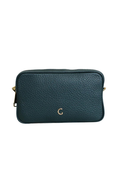 Platin Petrol Leather Women's Shoulder Bag Bag