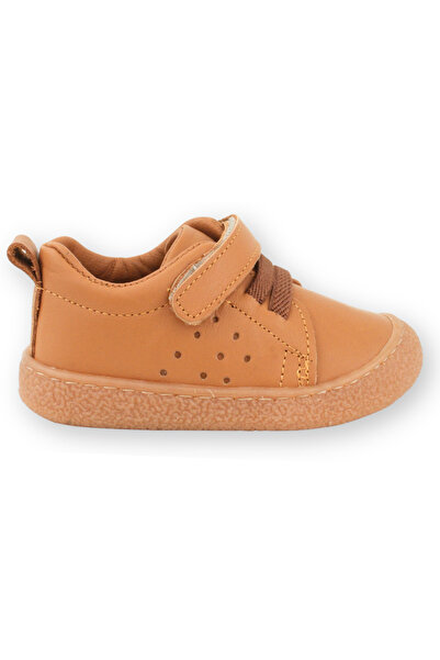 Nubebe حذاء هسباني للرجال مناسب للخطوات الأولى D جلد سبورت تان