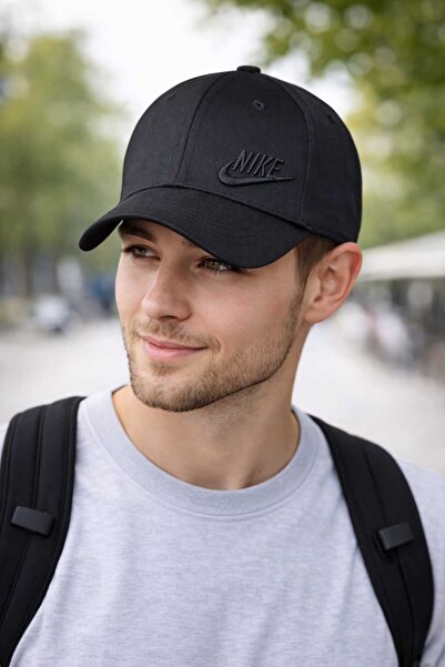 NoNameStore7 NIKE-Sapca unisex, Cozoroc cusut si usor curbat, Banda absorbant...